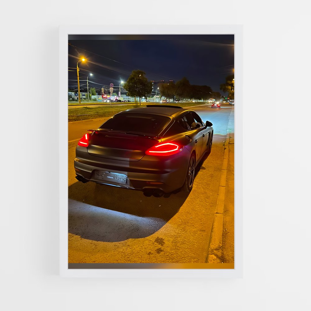 Poster Panamera Sur Route – affiche Porsche (vue 3)
